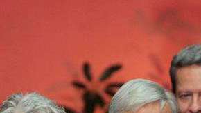 El presidente electo con el mandatario en funciones.