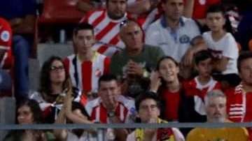 El delantero francés del Real Madrid, Karin Benzema, celebra un gol frente al Girona. (Foto: EFE/Enric Fontcuberta)