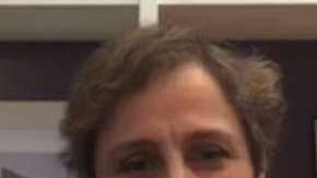 Carmen Aristegui y Andrés Manuel López Obrador.