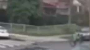 Cámaras de vigilancia captaron el choque.