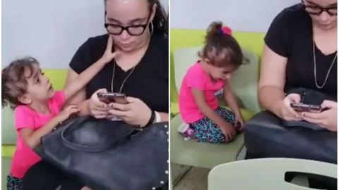 La niña solo tenía frío y su mamá no hizo nada por ella.