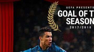 El golazo de chilena de Cristiano Ronaldo fue elegido el mejor de la UEFA