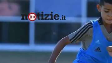 Cristiano Jr. se entrena con el equipo Sub-9 de la Juventus