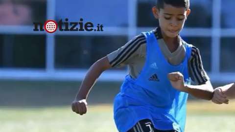 Cristiano Jr. se entrena con el equipo Sub-9 de la Juventus