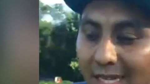 El video de Delfin Hernández se popularizó en Facebook.