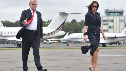 El presidente Trump quería detener una campaña de su esposa.