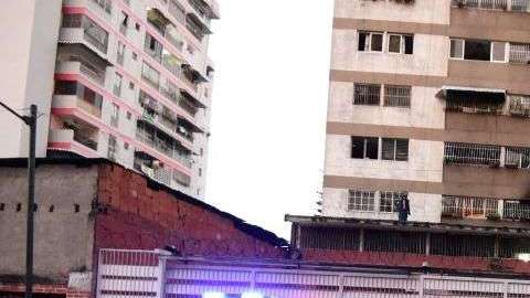 El edificio afectado por explosión en Venezuela. JUAN BARRETO/AFP/Getty Images