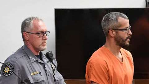 Christopher Watts en corte.  RJ Sangosti - Pool/Getty Images