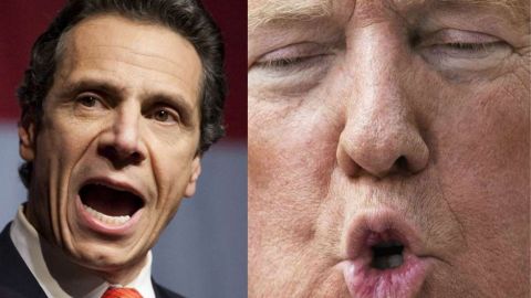 Sigue cazada la pelea entre Trump y Andrew Cuomo