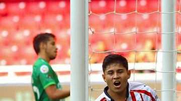 Eduardo La 'Chofis' López festeja su gol contra Alebrijes en la Copa MX. (Foto: Imago7/Jorge Barajas)