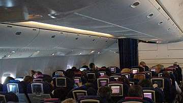 Interior de una aeronave de British Airways.