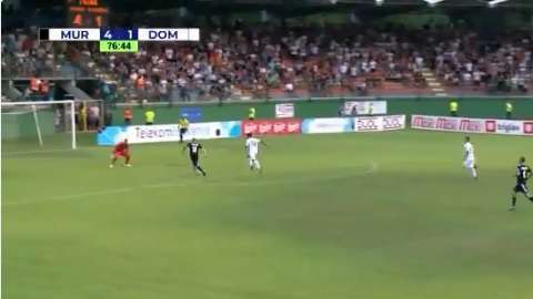 Nino Kouter hizo un espectacular gol de rabona en la Liga de Eslovenia