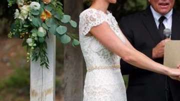 El perro decidió ser el protagonista del momento más importante de la ceremonia.