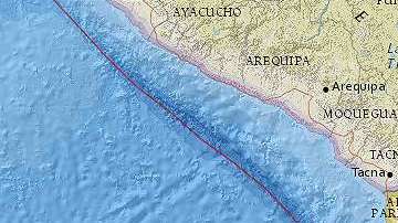 El sismo se registró al norte de Chile.