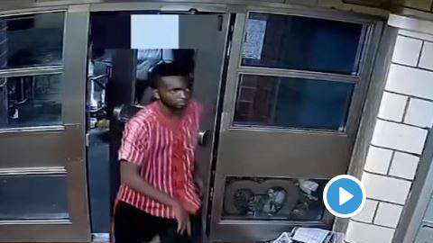 Sospechoso huyó del edificio tras exhibirse.