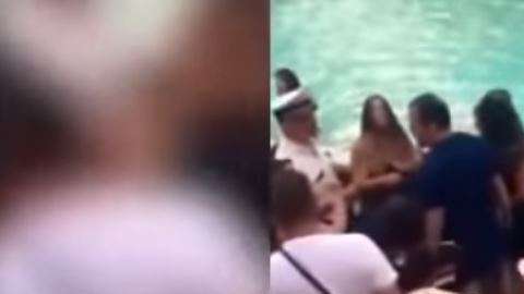 Ambas mujeres querían tomarse la mejor foto.