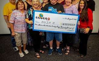 Los 11 ganadores de un gran premio de Powerball en California.