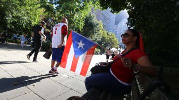 Protesta sobre la ayuda a Puerto Rico tras el Huracan Maria en el parque de City Hall en septiembre pasado.