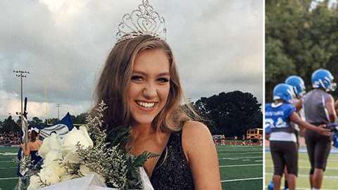 Reina del baile y ganadora del equipo de fútbol.