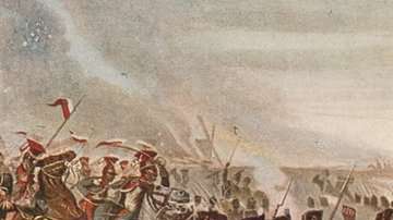 La batalla de Waterloo se peleó en medio del barro y la lluvia.