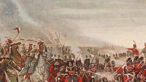 La batalla de Waterloo se peleó en medio del barro y la lluvia.