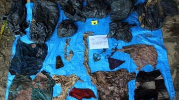 Los investigadores también encontraron 200 prendas, más de 100 carnés de identificación y otros objetos personales.