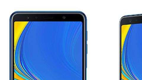 Una vista del nuevo teléfono de la compañia surcoreana, que se destaca por su sistema de triple cámara trasera.