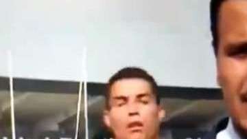 Cristiano Ronaldo y su bufonada a las cámaras de Juventus TV.