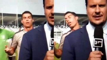 Cristiano Ronaldo y su bufonada a las cámaras de Juventus TV.