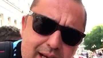 Uno de los cuatro hinchas argentinos que realizó videos sexistas en el Mundial.