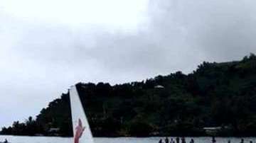 Todos a salvo después del accidente del avión de Air Niugini.