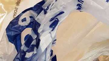 Un gato encuentra una bolsa de drogas.