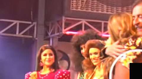 Geraldine Bazán sufrió un accidente de vestuario.