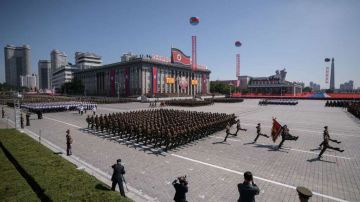 Desfile militar en Corea del Norte.  ED JONES/AFP/Getty Images