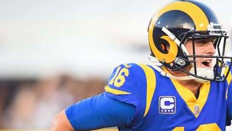 El quarterback de los L.A. Rams Jared Goff. (Foto: Harry How/Getty Images)