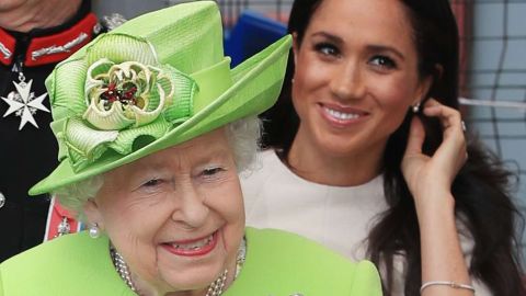 Meghan Markle y la reina Isabel II