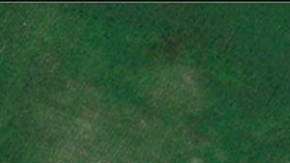 Lo que parecen manchas parece ser un vestigio arqueológico.