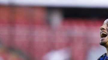 El brasileño Camilo Sanvezzo celebró un doblete ante Dorados en la Copa MX. (Foto: Imago7/ Victor Pichardo)