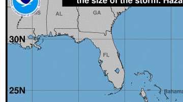 El cono contiene el probable paso de la tormenta Kirk en 5 días.