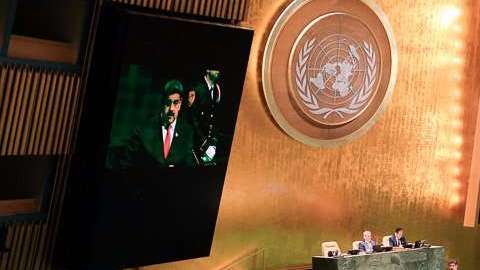 Maduro llegó a Nueva York  sin mucho aviso previo