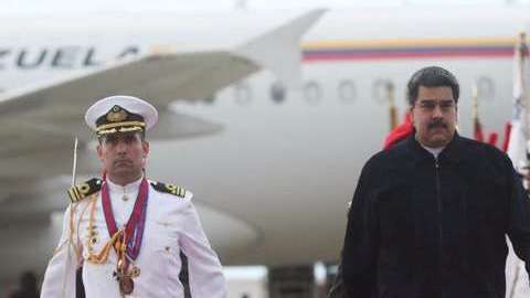 Maduro al aterrizar de vuelta en Venezuela