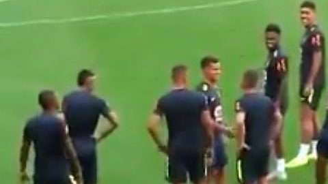 Neymar imitó a Cristiano ¿Admiración o sarcasmo?