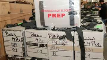 Recuento de votos en Puebla.