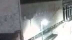 El momento que huyen los sicarios,