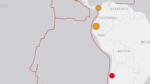 Los terremotos ocurrieron en El Salvador, Panamá, Ecuador y Chile.