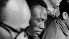 La imagen del 31 de octubre de 1963, muestra (de i a d) a Haile Selassie, emperador de Etiopía, Ahmed Ben Bella, presidente de Argelia, Hassan II rey de Marruecos y Modibo Keit, presidente de Mali.