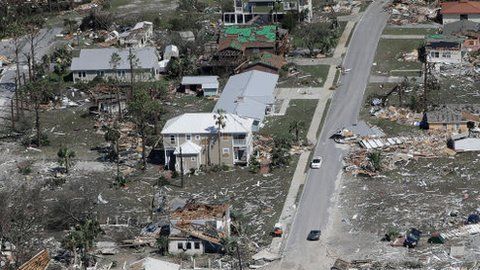 Mexico Beach quedó virtualmente arrasada.
