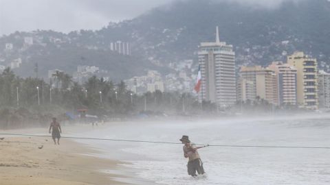 Huracán Willa frente a las costas mexicanas.