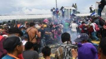 Son cientos de inmigrantes centroamericanos que buscan entrar a México para llegar a EEUU