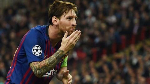 Lionel Messi llevó al Barcelona al triunfo sobre el Tottenham en Champions. (Foto: EFE/ANDY RAIN)